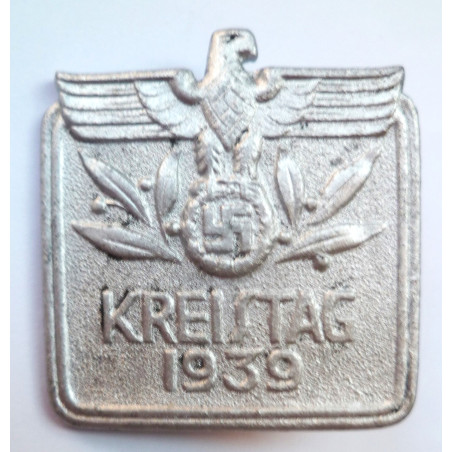 German N.S.D.A.P. Kreistag 1939 Rally Badge/Tinnie - Third Reich Insignia