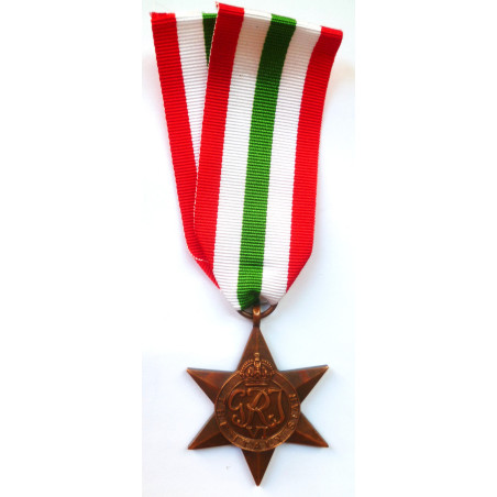 WWII British The Italy Star - WW2 - British Military Insignia