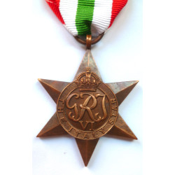 WWII British The Italy Star - WW2 - British Military Insignia