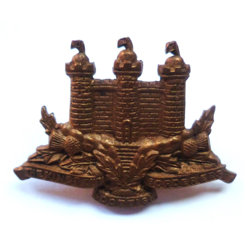 King's Own Scottish Borderer's Collar Badge - British Military Insignia