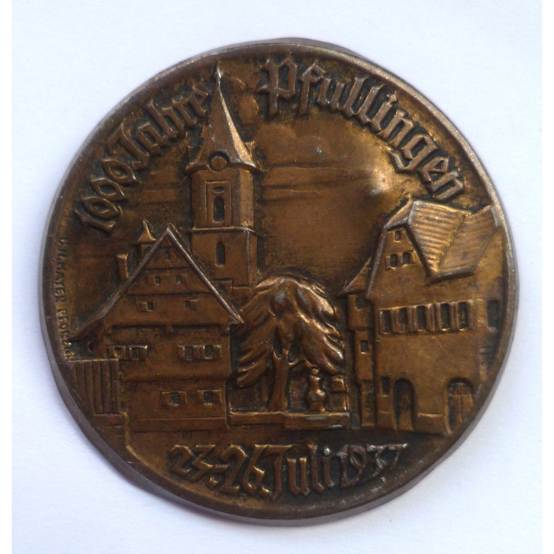 German 1000 Jahre Pfullingen Tinnie 1937 - German Third Reich