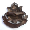 WW2 East Surrey Officers Bronze Cap Badge - British Military Insignia