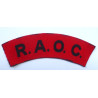 WW2 Royal Army Ordnance Corps Printed Cloth Shoulder Titles - RAOC- British Military Insignia