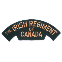 Canadian WW2 The Irish Regiment of Canada Cloth Shoulder Titles - British Military Insignia