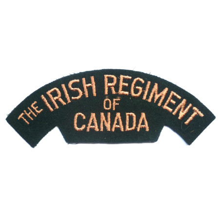 Canadian WW2 The Irish Regiment of Canada Cloth Shoulder Titles - British Military Insignia