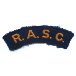 Royal Army Service Corps Embroidered Shoulder Title - British Military Insignia