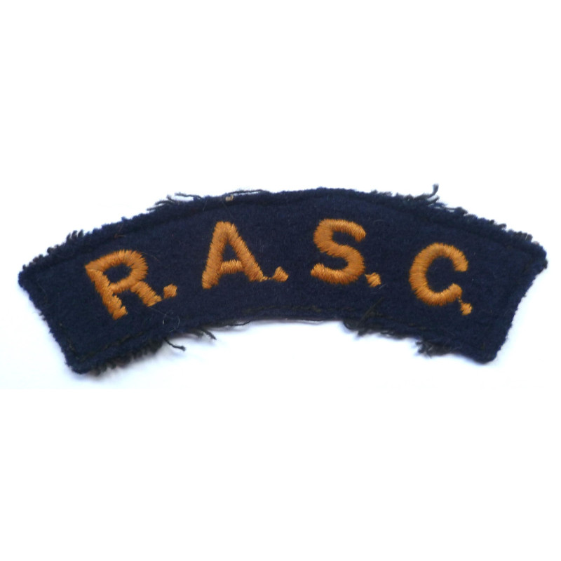 Royal Army Service Corps Embroidered Shoulder Title - British Military Insignia