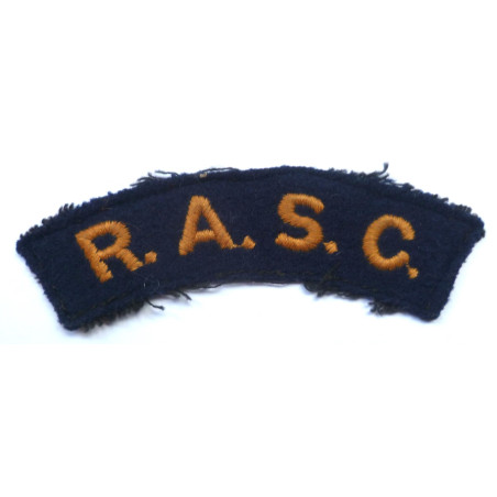 Royal Army Service Corps Embroidered Shoulder Title - British Military Insignia