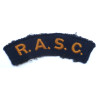 Royal Army Service Corps Embroidered Shoulder Title - British Military Insignia