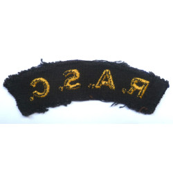 Royal Army Service Corps Embroidered Shoulder Title - British Military Insignia