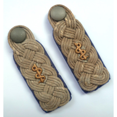 Pair WW2 German Heer Medical Officer Epaulettes/Shoulder Boards - German Third Reich
