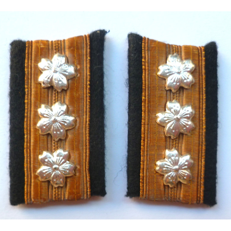 Imperial Japanese Navy Admiral Collar Badges - British Military Insignia