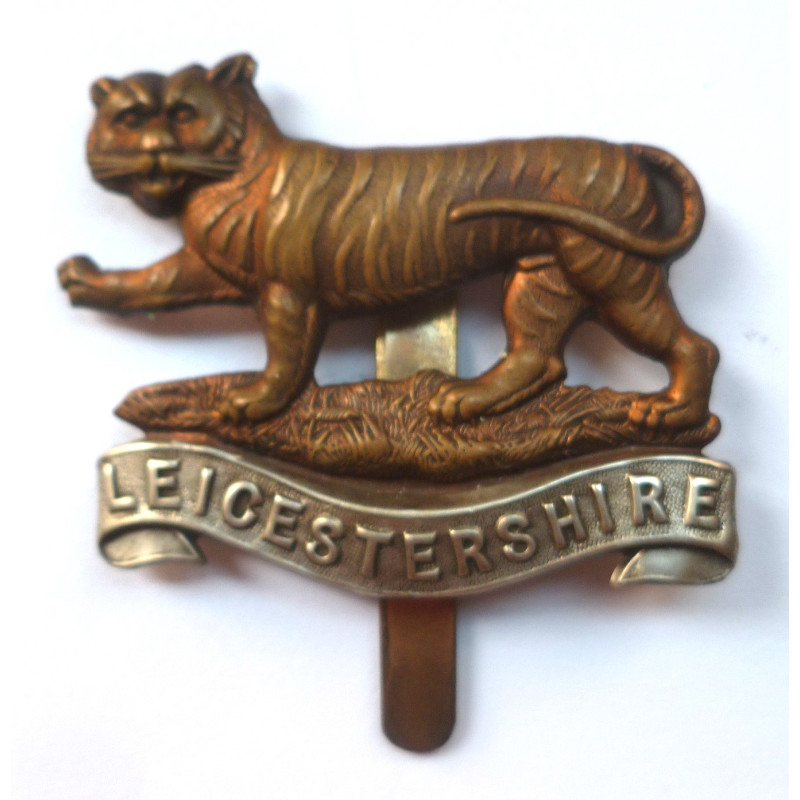 WW1 4th, 5th, 6th Leicestershire Regiment Territorial Battalion Cap Badge - British Military Insignia