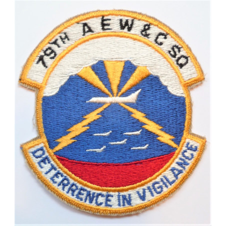 United States Air Force 79th AEW & C Squadron Cloth Patch/Badge USAF