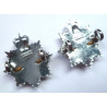 Royal Army Service Corps Officers Collar Badges -ERII - British Military Insignia