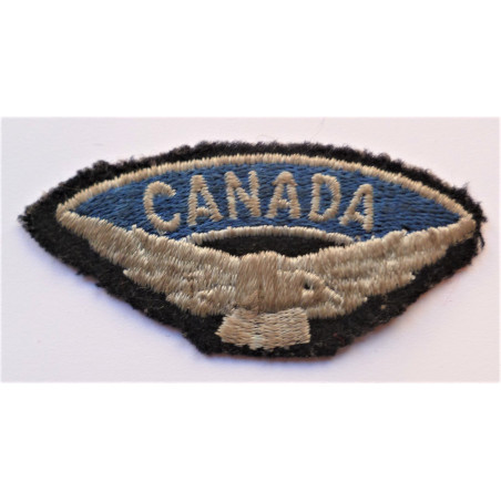 RAF Royal Air Force Canada Cloth Shoulder Title