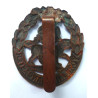 WW1 York and Lancaster Regiment Economy Brass Cap Badge  - British Military Insignia