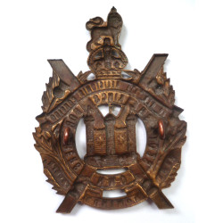 The King's Scottish Borderers Brass Economy Badge - British Military Insignia