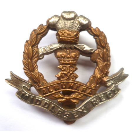WW2 Middlesex Regiment Cap Badge - British Military Insignia