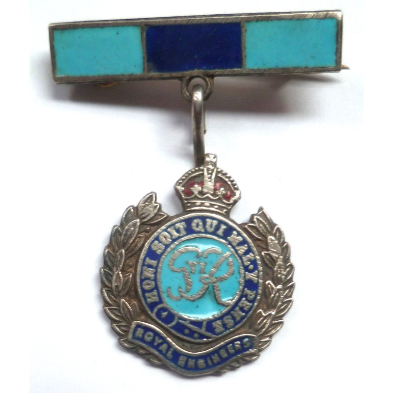 WW2 Royal Engineers Sliver Sweetheart Brooch- British Military Insignia