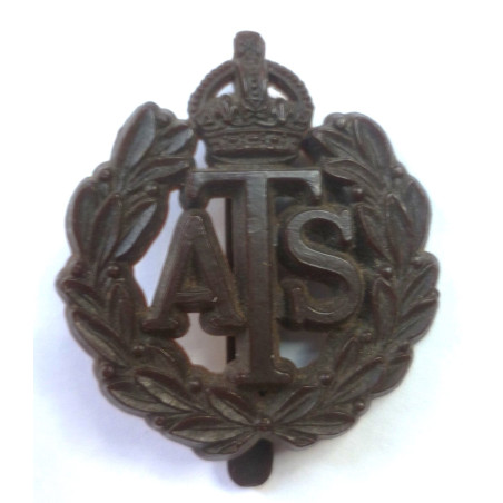 WW2 Auxiliary Territorial Service Plastic Economy Cap Badge -ATS- British Military Insignia