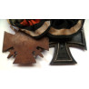WW1 German 1914 Iron Cross 2nd Class and a Hindenburg Cross for Combatants Medal Group - German Imperial