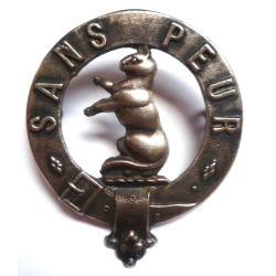 5th Territorial Battalion Seaforth Highlanders Glengarry/Cap Badge - British Military Insignia