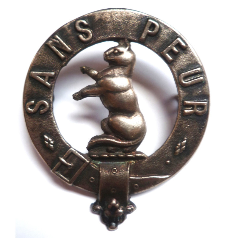 5th Territorial Battalion Seaforth Highlanders Glengarry/Cap Badge - British Military Insignia