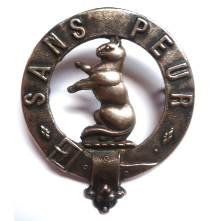 5th Territorial Battalion Seaforth Highlanders Glengarry/Cap Badge - British Military Insignia
