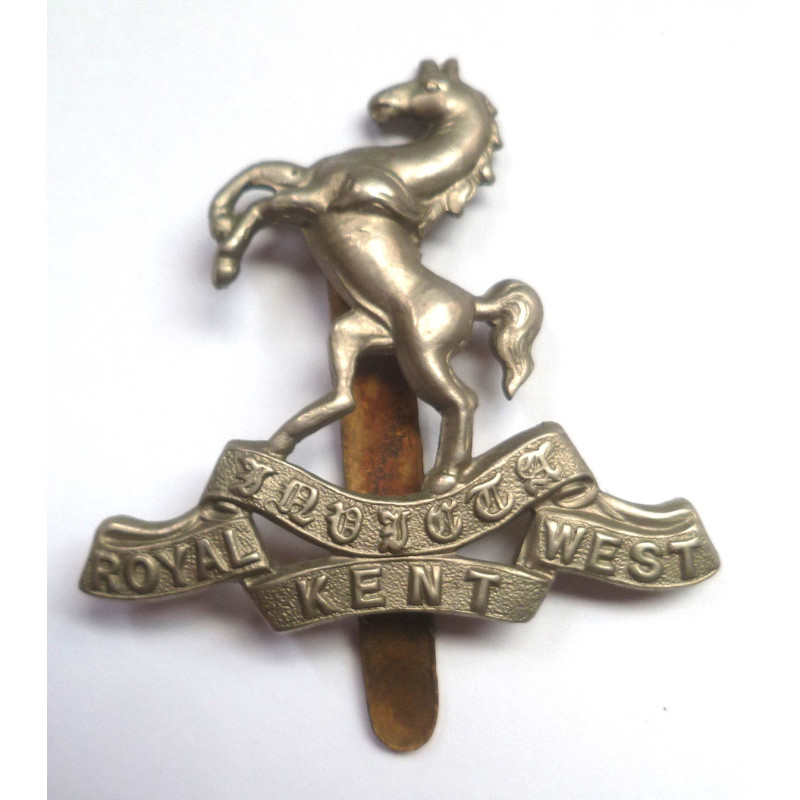 WW2 Royal West Kent Regiment Cap Badge - British Military Insignia