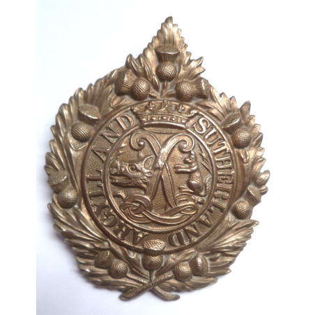 Argyll & Sutherland Highlanders Regiment Cap Badge - British Military Insignia