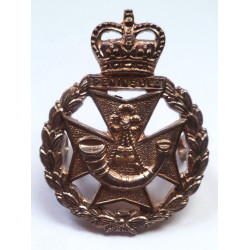 Green Jackets Brigade Sterling Silver 1958 Officers Cap Badge - British Military Insignia