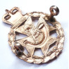 Green Jackets Brigade Sterling Silver 1958 Officers Cap Badge - British Military Insignia