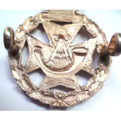 Green Jackets Brigade Sterling Silver 1958 Officers Cap Badge - British Military Insignia