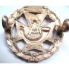 Green Jackets Brigade Sterling Silver 1958 Officers Cap Badge - British Military Insignia