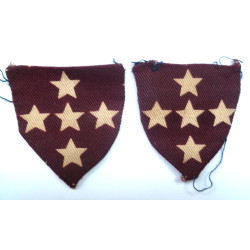 Pair of Southern Command  Royal Army Medical Corps RAMC Formation Sign - British Military Insignia