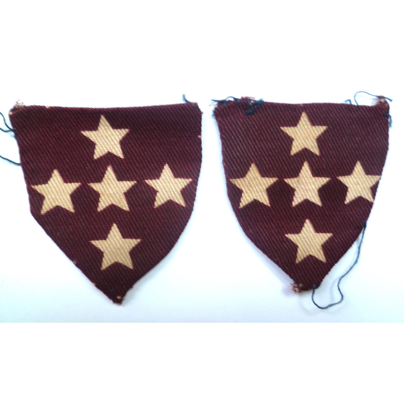 Pair of Southern Command  Royal Army Medical Corps RAMC Formation Sign - British Military Insignia