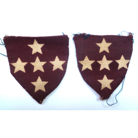 Pair of Southern Command  Royal Army Medical Corps RAMC Formation Sign - British Military Insignia