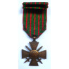 Croix de Guerre 1914-18 Medal With Bronze Star - French Republic - World War One
