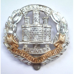 Northamptonshire Regiment Staybrite Cap Badge - British Military Insignia