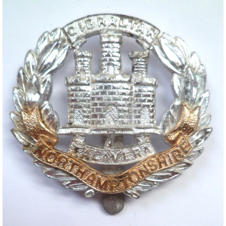 Northamptonshire Regiment Staybrite Cap Badge - British Military Insignia