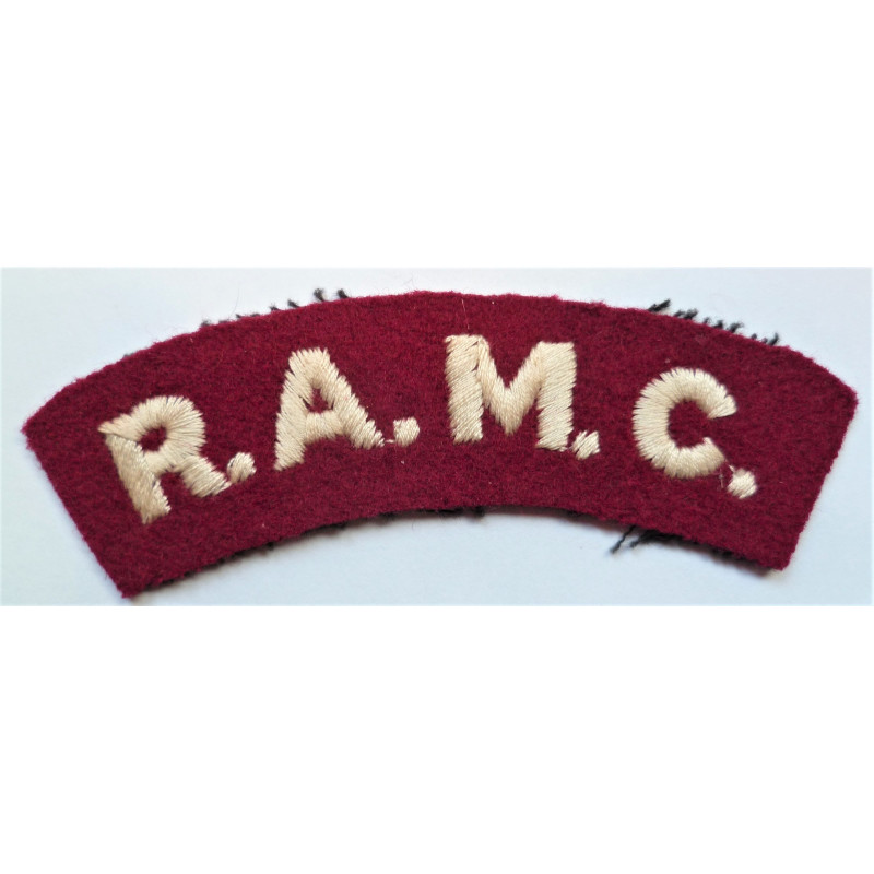 Royal Army Medical Corps Cloth Shoulder Title RAMC