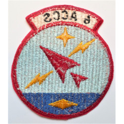 United States 6th ACCS Airborne Command and Control Squadron Cloth Patch Badge