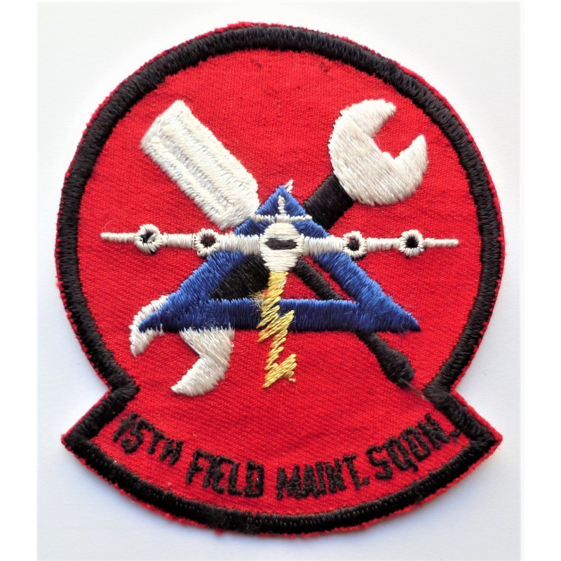 United States 15th Field Maintenance Squadron Cloth Patch Badge