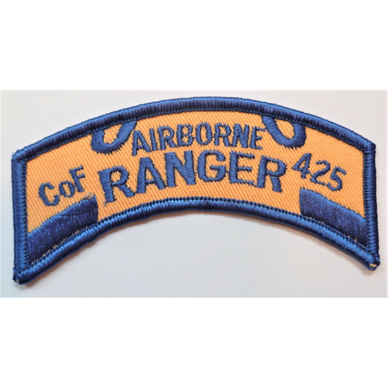 US 425th Infantry Company F Airborne Ranger Cloth Shoulder Badge Insignia National Guard