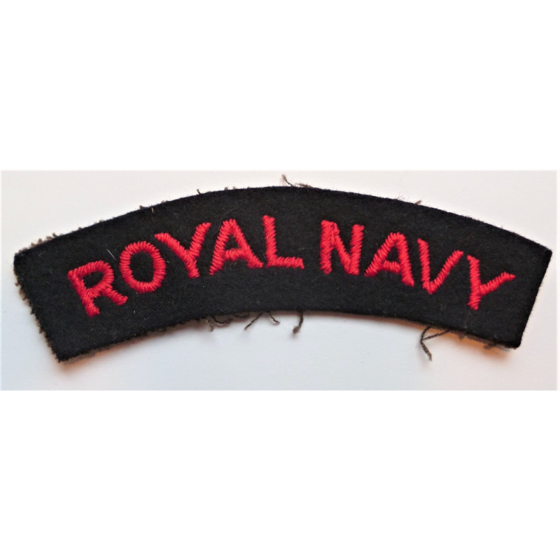 Royal Navy Cloth Shoulder Title RN