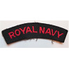 Royal Navy Cloth Shoulder Title RN