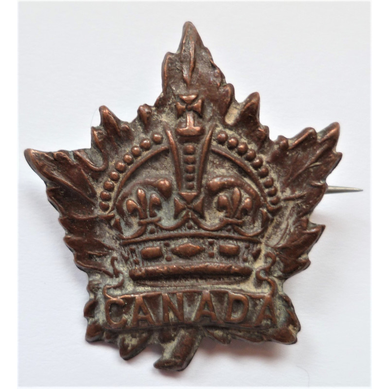 Canadian WW1 General Service Collar Badge