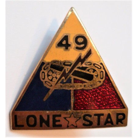 United States Army 49th Armoured Division DI Badge Lone Star