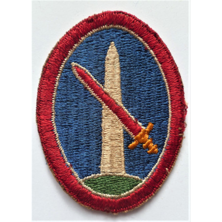 United States Military District Washington Cloth Patch Badge